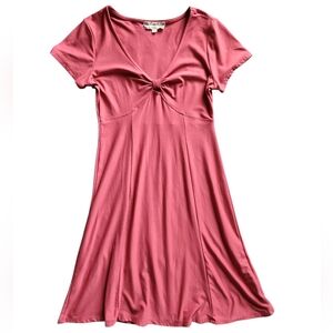 Pink Rose Dress in Dusty Pink-Size Small